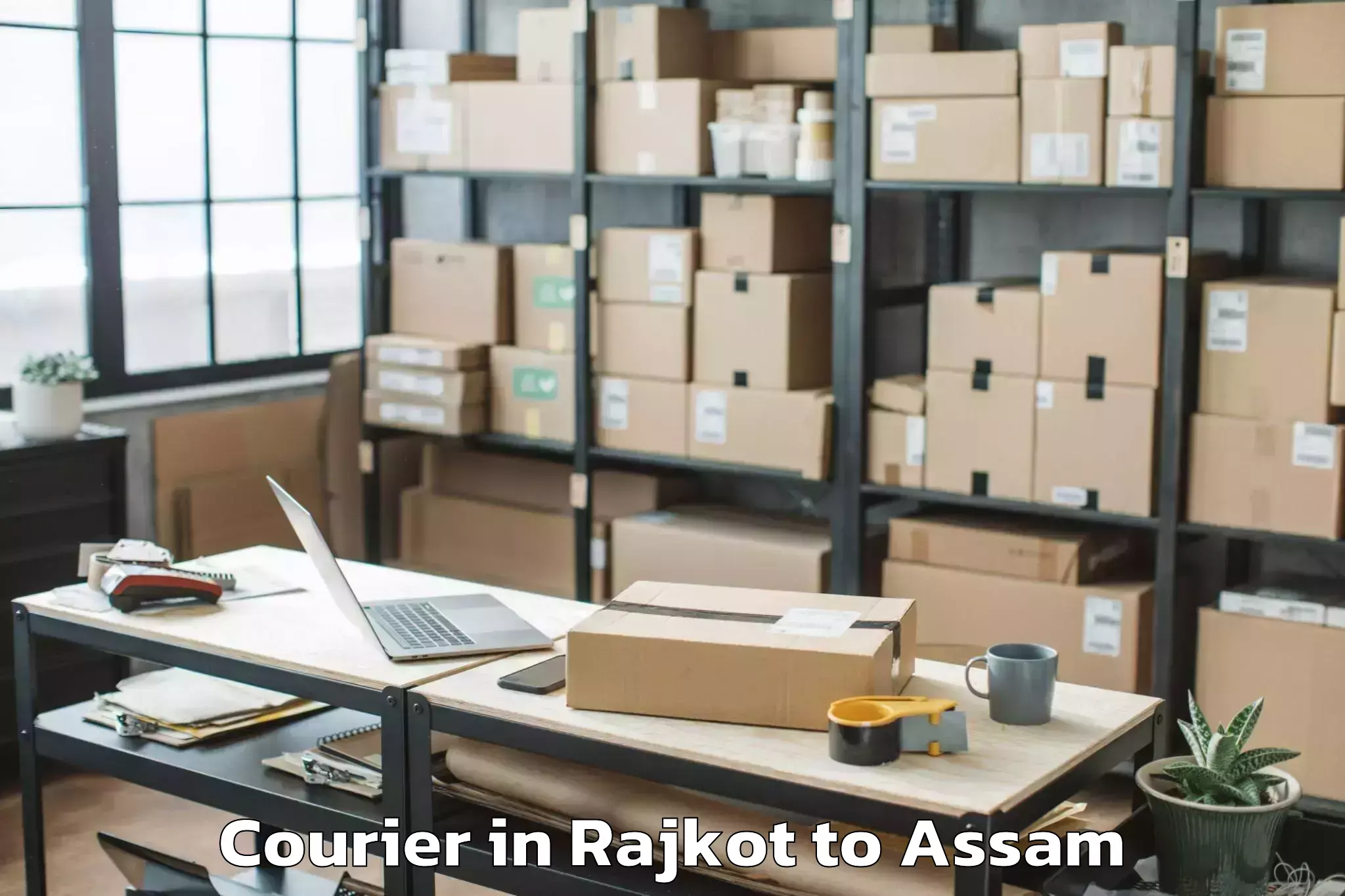 Top Rajkot to Moranha Courier Available